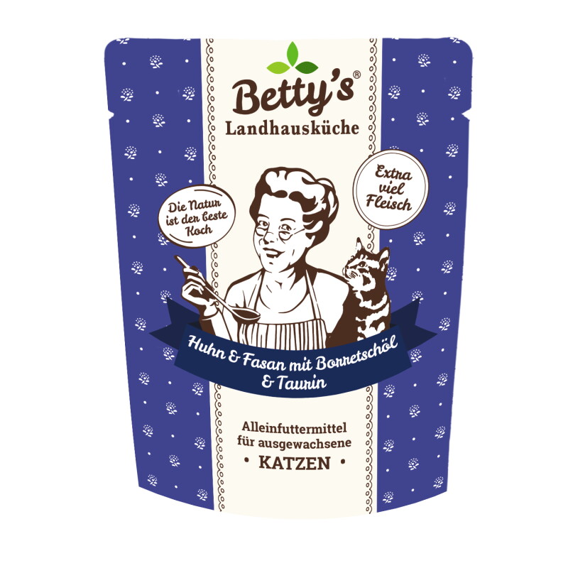 Betty's Landhausküche Frischebeutel Huhn & Fasan 6x250 g