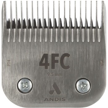 Andis 4FC Haarschneiderklinge, 9,5 mm Schnittlänge, mit scharfen Zähnen für präzises Grooming.
