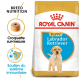 Sac de nourriture pour chiens Royal Canin Puppy Labrador Retriever avec une nutrition spécifique à la race et un soutien du système immunitaire mis en avant.
