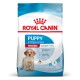 Royal Canin Welpenfutterbeutel für mittelgroße Rassen, 2-12 Monate, 11-25 kg, unterstützt das Immunsystem und die Gehirnentwicklung.
