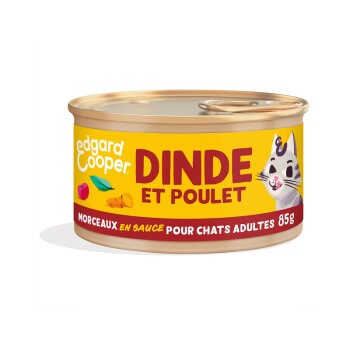 Morceaux en Sauce Chat Adulte Dinde 18x85 g