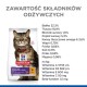 Torba karmy dla kotów Hill's Science Plan z tabby kotem, pokazująca białko 32,3%, tłuszcz 18,9% i witaminy.