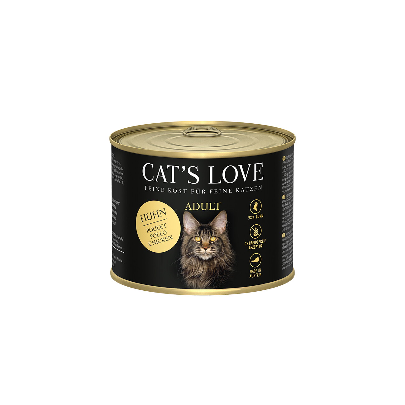 CAT'S LOVE Nassfutter Katze Adult Huhn 6x200 g