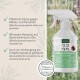 Milben-STOP Sprayflasche, die ihre Wirksamkeit gegen Milben und Parasiten hervorhebt, hergestellt aus ätherischen Ölen für umweltfreundliche Nutzung.