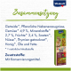 Vitakraft Kräcker XXL Verpackung mit einem Hasen, der Zutaten auflistet: Getreide, Gemüse, Früchte, Nüsse und Honig, mit einem Hinweis auf Konservierungsstoffe.