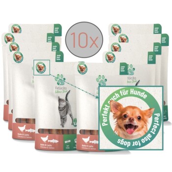 Fellicita Huhn & Lachs Sticks 10x 50g Fellonis Hundesnacks