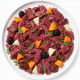 Dose Hundefutter mit der Aufschrift "Pferd mit Süßkartoffeln", die wichtige Vorteile zeigt: einzelnes Protein, magenfreundlich, getreidefrei.