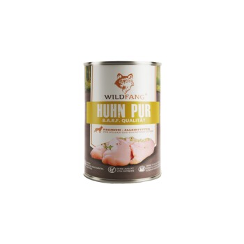 Wildfang ® Nassfutter Huhn pur BARF 6 x 400g