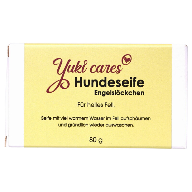 Yuki Cares Hundeseife Engelslöckchen für helles Fell 80g