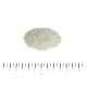 Ein kleiner Hügel aus hellfarbigem Pulver auf einem weißen Hintergrund, mit einem Lineal darunter, das bis zu 6 cm misst.