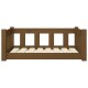 Hundebett Massivholz Kiefer braun/ beige 55,5 cm, 28 cm, 75,5 cm
