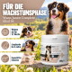 Eine Collage einer Person mit einer Katze, einer anderen mit einem Hund und einer Frau mit einem Pferd, mit den Worten "NATURPRODUKTE" und "Damit es dir gut geht."