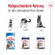 Royal Canin Hundefutterprodukte für verschiedene Lebensphasen: Welpe (2-15 Monate), Erwachsener (15 Monate-5 Jahre) und Senioren (5+ Jahre).
