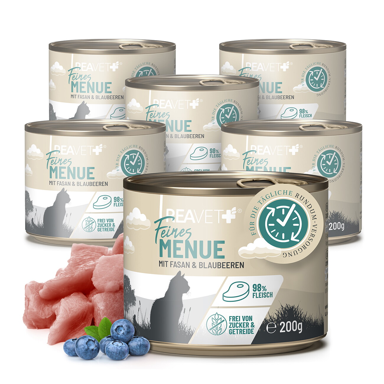 REAVET Feines Menue Fasan 6x200 g