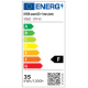 Energieetikett für EHEIM powerLED+ frische Pflanzen, zeigt eine F-Bewertung, 35 kWh/1000h und einen QR-Code für weitere Informationen.