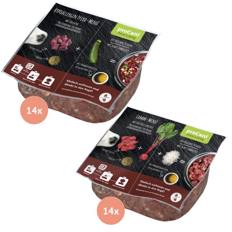 ProCani Menü Paket Hypoallergen 28x500 g