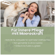 Verpacktes Algenpulver für Hunde und Katzen, gekennzeichnet mit "ALPHAZOO Care", das Vorteile wie 100% natürlich, Jodquelle und keine Zusatzstoffe hervorhebt.