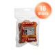 Miracle Dog Snacks Enten-Kauknochen für Hunde, 10 cm, 4 Stück, in durchsichtiger wiederverschließbarer Tüte mit orangefarbenem Etikett.