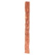 Single long brown jerky-style dog chew stick, textured chewy pet treat