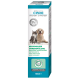 Verpackung des Petbalance Care Ohrreinigers mit einem Golden Retriever und einer grauen Katze. Text: "Mikrosilber Ohrenspülung," "Solution auriculaire," "100 ml."