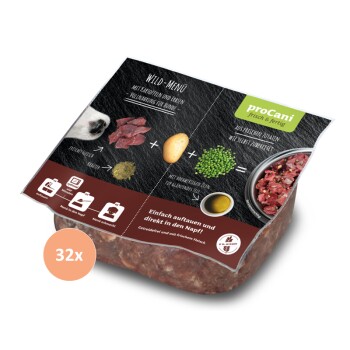 BARF Komplettmenü TK-Blockware Napffertig Wild 32x500 g