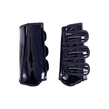 Gamaschen Perth Lack Strass schwarz M
