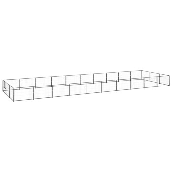 Hundezwinger Stahl schwarz 10 m, 3 m, 70 cm