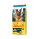 Josera High Protein Seefisch Erwachsenenhundefutterbeutel mit Deutschem Schäferhund und Bergkulisse, getreidefrei.