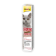 GimCat Duo Paste Anti-Hairball for cats, featuring a gray cat on the packaging, with text highlighting "Malz mit Hühnen" and "No sugar added."