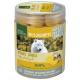 Real Nature Wilderness gefriergetrockneter Snack Pure Wachtel Eigelb 100% schonend gefriergetrocknet mit weißem Wolfbild.