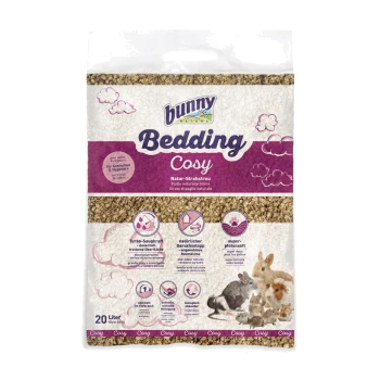 Kaninchenbettung Cosy: 20L natürliche Strohbettung für Kaninchen, bietet Turbo-Absorption, Geruchskontrolle und Weichheit.