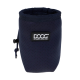 Navy-blaues Hundeleckerli-Täschchen mit einem Netzdesign, mit einem schwarzen DOOG-Logo, das "DOG OWNERS OUTDOOR GEAR" liest.