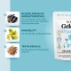 Paket für Nahrungsergänzungsmittel für Haustiere, das Neuseeland-Grünlippmuschel, Ginkgo-Blatt und Teufelskralle zeigt, mit Vorteilen auf Deutsch.