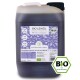 5-Liter-Behälter mit biologischem Leinsamenöl für Hunde und Pferde, beschriftet mit "BIO LEINÖL," mit Nährwertangaben und einem grünen "BIO"-Zertifizierungslogo.