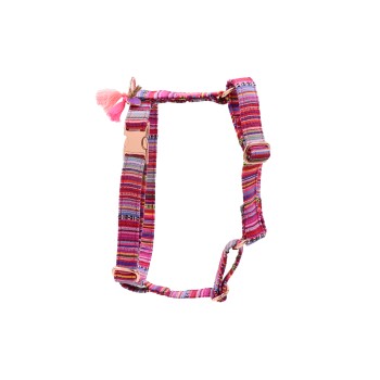 - Hundegeschirr - BohoPink silber M