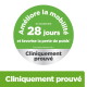 Badge vert : Améliore la mobilité en seulement 28 jours ; favorise la perte de poids. Données Hill's. Cliniquement prouvé.