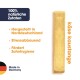 Käsekaustange für Haustiere, hergestellt in Deutschland, mit Text, der 100 % natürliche Zutaten, stressabbauend und förderlich für die Zahnhygiene hervorhebt.