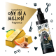 Schwarze Sprühflasche mit dem Etikett "One in a Million Cologne" mit einem Foto eines Hundes und einem Text, der das Produkt und die Marke vorstellt.
