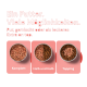 Drei Schalen mit Haustierfutter: "Komplett" (rosa), "Halb und Halb" (rosa und braun), "Topping" (braun). Text: "Ein Futter. Viele Optionen."