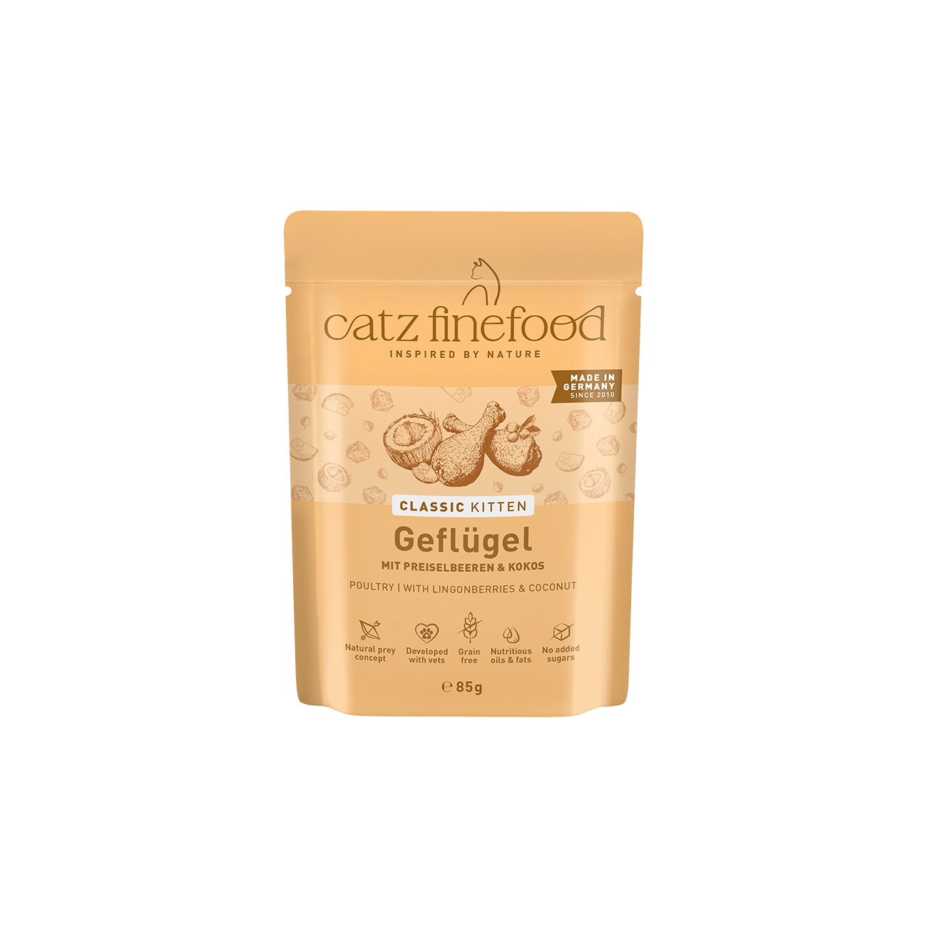 Catz finefood Nassfutter Katze Classic Kitten Geflügel 32x85 g