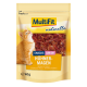 MultiFit natürliche Katzensnacks-Verpackung mit einer verspielten orangefarbenen Katze und dem Text "SNACKS JUNIOR HÜHNERMAGEN", 40g Hühnermagen.