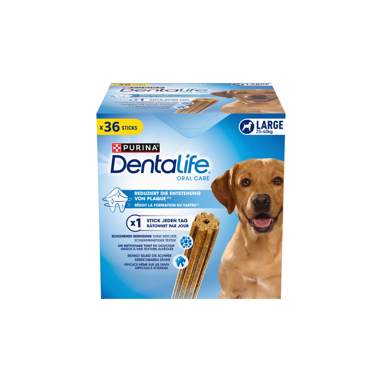 DentaLife PURINA Hunde Zahnpflege-Snacks Großpackung Maxi 72 Stück