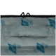 Grau Haustierreisetasche mit blauem Jeggo-Logo und Palmenmotiv, mit einem oberen Griff für einfaches Tragen.