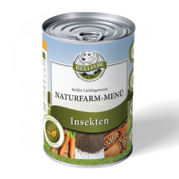 Bellfor Hundefutter Nass mit Insekten - Naturfarm-Menü - 400g