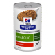 Dose Hill's Prescription Diet Metabolic Hundefutter mit einer texturierten Hühnerformel, gekennzeichnet mit "Vom Tierarzt empfohlen" zur Gewichtsreduktion.