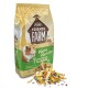 Tiny Friends Farm Harry Hamster Tasty Mix 700g bag with hamster food pile, encourages natural foraging.