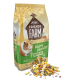 Tiny Friends Farm Harry Hamster Tasty Mix 700g bag with hamster food pile, encourages natural foraging.