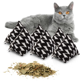 Canadian Cat Company Catnipspielzeug 6x Schmusepyramide Zig-Zag