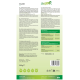Rückseite des Etiketts von Stiefel 'Salbei' Pferdefutter: Stiefel-Logo, 500 g, Fütterungstabelle, Vegan-/kein-Zucker-Symbole und Barcode