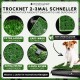 PFOTENWUNDER-Trockenmatte für Haustiere: Kunstrasen mit Ablauflöchern, Klammern und Welpe; Aufschrift „TROCKNET 2-3MAL SCHNELLER“.